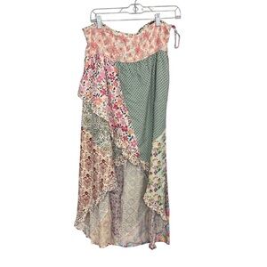 Jaded Gypsy Patchwork Dreams floral maxi high low in size small/medium
